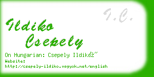 ildiko csepely business card